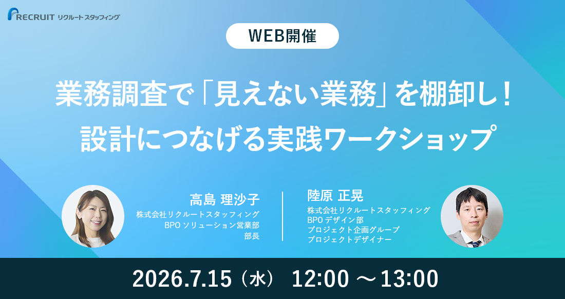 業務調査で「見えない業務」を棚卸し！設計につなげる実践ワークショップ