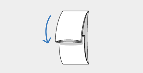 [弔事]のし袋の裏側のうち合わせ