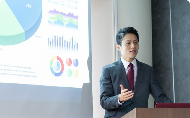 営業に必要な市場調査・分析・レポーティング対応などをサポート