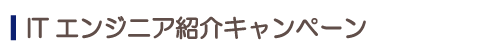 ITエンジニア紹介キャンペーン