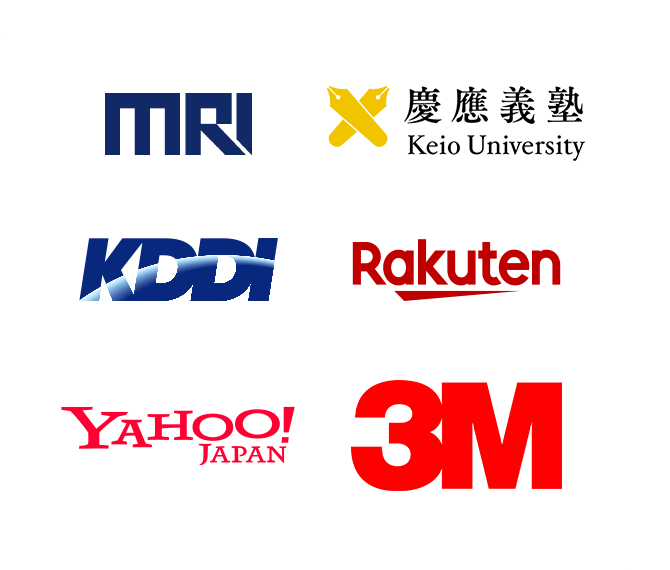MRI 慶應義塾 KDDI Rakuten YAHOO!JAPAN 3M