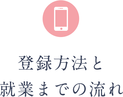 登録方法と就業までの流れ